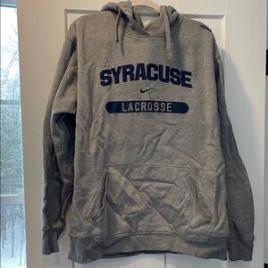 Nike Gray Syracuse Lacrosse Hoodie
